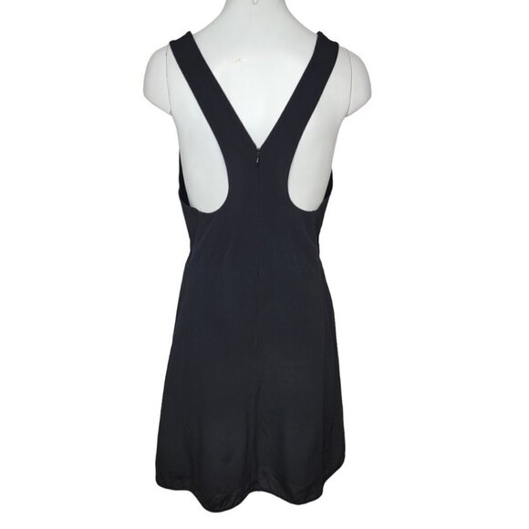 Aritzia Wilfred  Vourette Mini Dress Size 4 Black Crepe - Picture 5 of 8